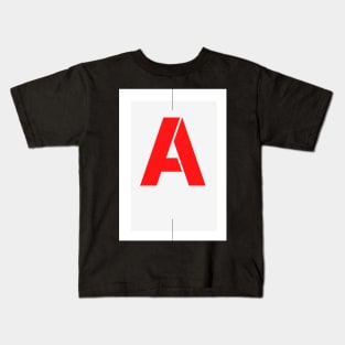 Letter A alphabet Kids T-Shirt